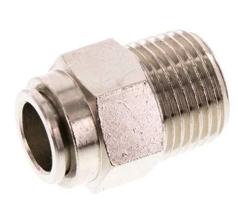 12mm x R1/2'' Push-in Fitting with Male Threads Brass FKM