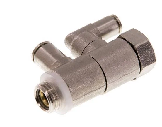 Pilot Operated Check Valve 6mm & G1/4'' Male Elbow Brass 0.5-10bar (7-145psi)