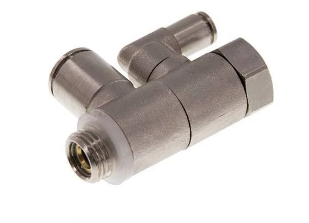 Pilot Operated Check Valve 10mm & G1/4'' Male Elbow Brass 0.5-10bar (7-145psi)