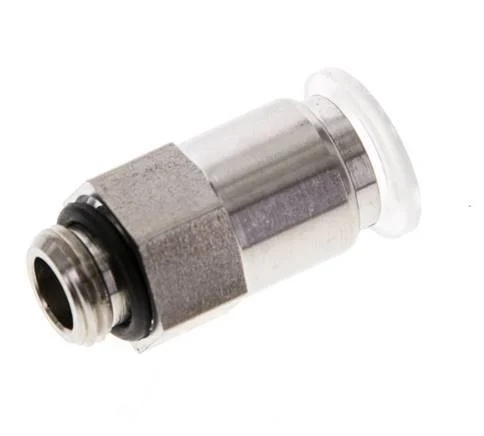 8mm x G1/8'' Polypropylene (PP)/Stainless Steel Push-in Fitting with Male Threads EPDM