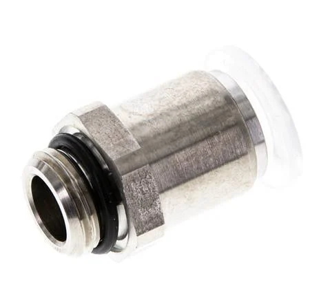 10mm x G1/4'' Polypropylene (PP)/Stainless Steel Push-in Fitting with Male Threads EPDM