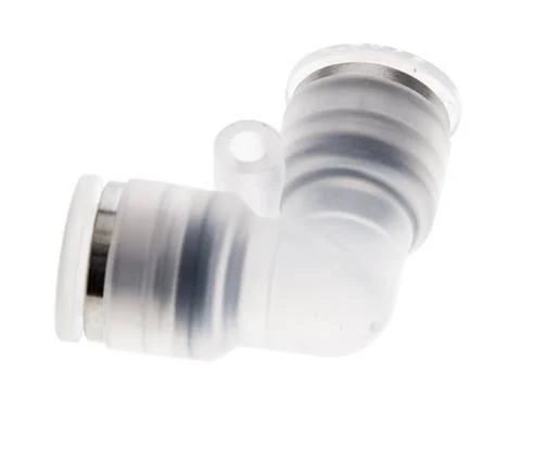 8mm 90deg Polypropylene (PP) Elbow Push-in Fitting EPMD/PTFE