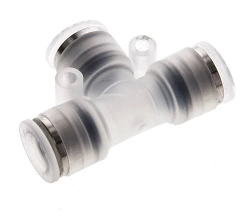 8mm Polypropylene (PP) Tee Push-in Fitting EPMD FDA