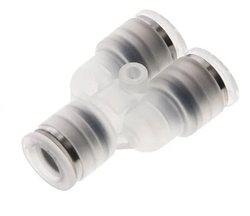 8mm Polypropylene (PP) Y Push-in Fitting EPMD FDA