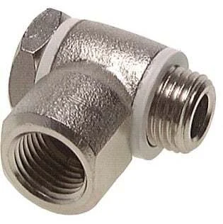 G3/8'' Nickel plated Brass Banjo Fitting with Male and Female Threads with Banjo Bolt with O-ring Rotatable