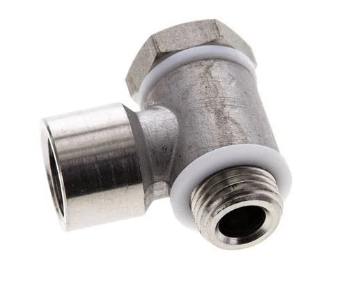 G1/4'' Stainless Steel 1.4404 Banjo Fitting with Male and Female Threads with Banjo Bolt with O-ring Rotatable
