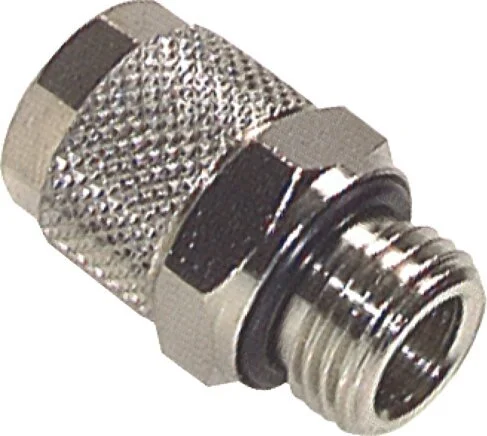 8x6 & G3/8'' Nickel plated Brass Straight Push-on Fitting with Male Threads NBR [2 Pieces]
