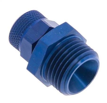 11.6x9 & G1/2'' Aluminum Straight Push-on Fitting with Male Threads