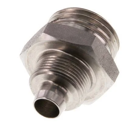 10x8 & G1/2'' Stainless Steel 1.4571 Straight Push-on Fitting with Male Threads