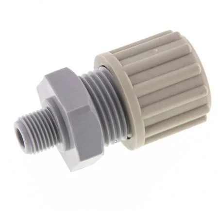 12x9mm & G1/8'' PA Straight Compression Fitting with Male Threads 10 bar