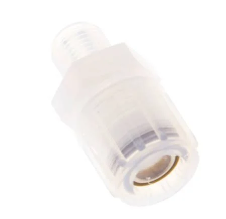 12x10mm & G1/4'' PFA Straight Cutting Fitting with Male Threads 10 bar