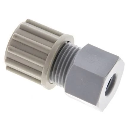12x9mm & G1/8'' PA Straight Compression Fitting with Female Threads 10 bar