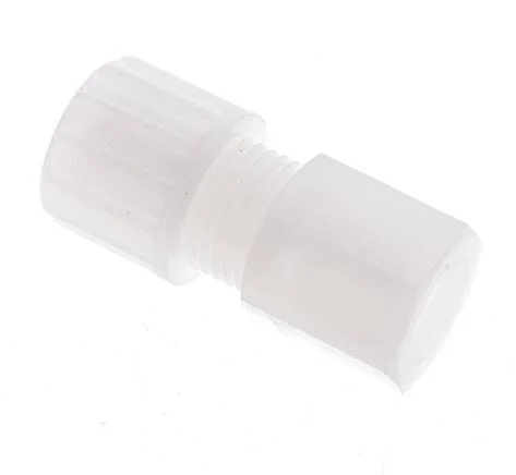10x8mm & G1/4'' PVDF Straight Compression Fitting with Female Threads 10 bar