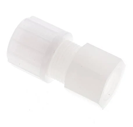 14x12mm & G3/8'' PVDF Straight Compression Fitting with Female Threads 10 bar