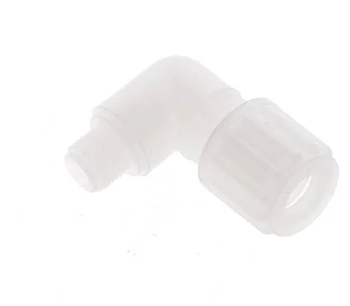 8x6mm & G1/8'' PVDF Elbow Compression Fitting with Male Threads 10 bar