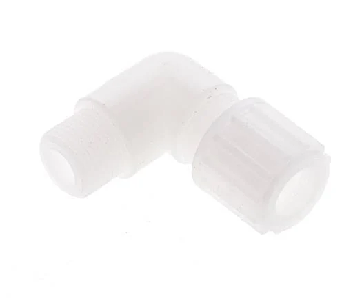 12x10mm & G3/8'' PVDF Elbow Compression Fitting with Male Threads 10 bar