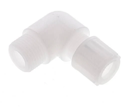 12x10mm & G1/2'' PVDF Elbow Compression Fitting with Male Threads 10 bar