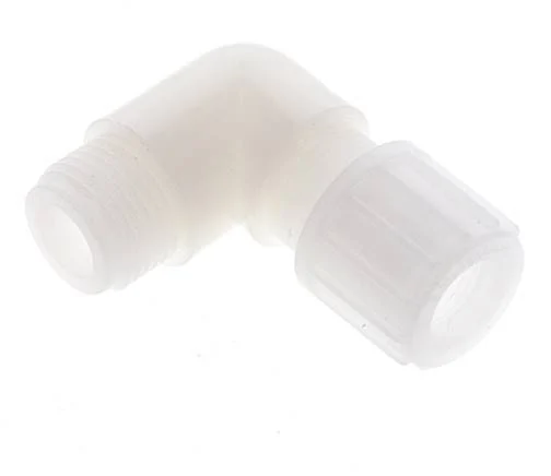 14x12mm & G1/2'' PVDF Elbow Compression Fitting with Male Threads 10 bar