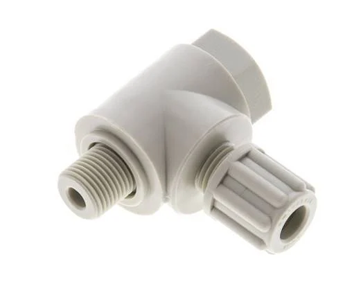 6x4mm & G1/8'' PP Elbow Compression Fitting with Male Threads with Banjo Bolt 10 bar
