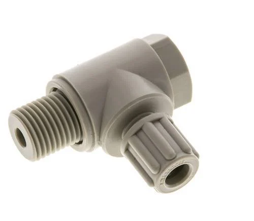 6x4mm & G1/4'' PP Elbow Compression Fitting with Male Threads with Banjo Bolt 10 bar