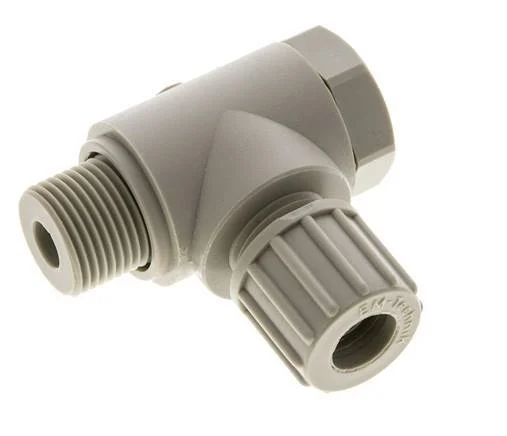 10x8mm & G3/8'' PP Elbow Compression Fitting with Male Threads with Banjo Bolt 10 bar