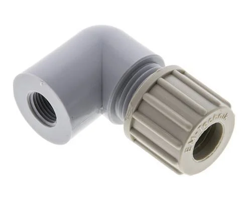 10x8mm & G1/8'' PA Elbow Compression Fitting with Female Threads 10 bar