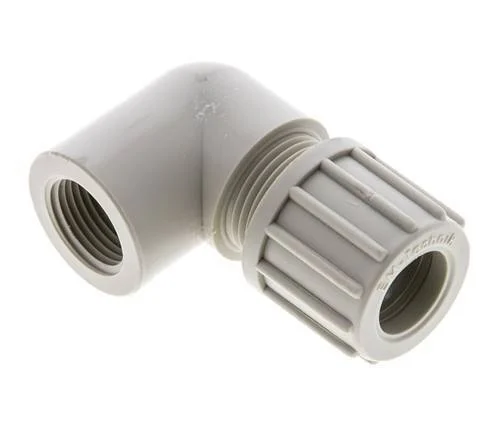 14x12mm & G3/8'' PP Elbow Compression Fitting with Female Threads 10 bar
