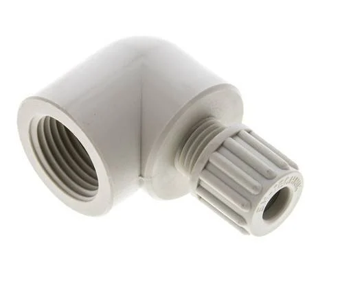 8x6mm & G1/2'' PP Elbow Compression Fitting with Female Threads 10 bar