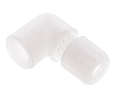 8x6mm & G1/4'' PVDF Elbow Compression Fitting with Female Threads 10 bar