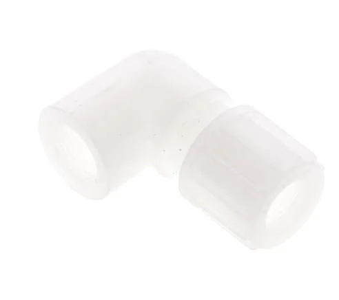 14x12mm & G3/8'' PVDF Elbow Compression Fitting with Female Threads 10 bar