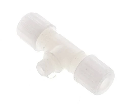 8x6mm & G1/8'' PVDF T-Shape Tee Compression Fitting with Male Threads 10 bar
