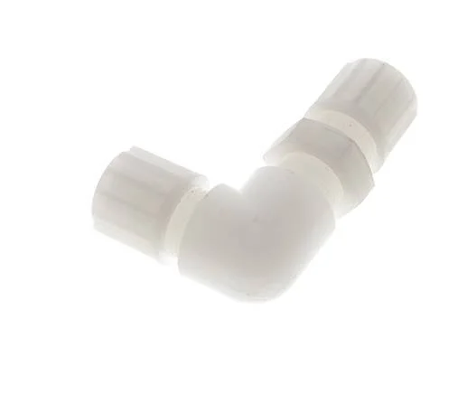 12x10mm PVDF Elbow Compression Fitting Bulkhead 10 bar