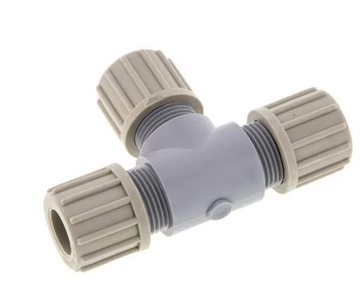 14x12mm PA T-Shape Tee Compression Fitting 10 bar
