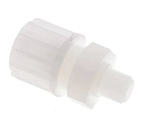 16x10mm & G1/4'' PVDF Straight Compression Fitting with Male Threads 10 bar PVC and PA
