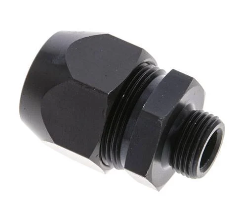 20x13mm & G3/8'' Aluminum Straight Compression Fitting with Male Threads 10 bar PVC and PA