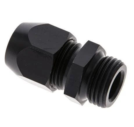 15x9mm & G1/2'' Aluminum Straight Compression Fitting with Male Threads 10 bar PVC and PA
