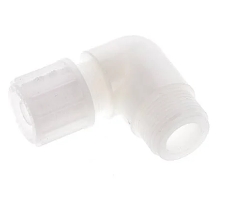 16x10mm & G3/4'' PVDF Elbow Compression Fitting with Male Threads 10 bar PVC and PA