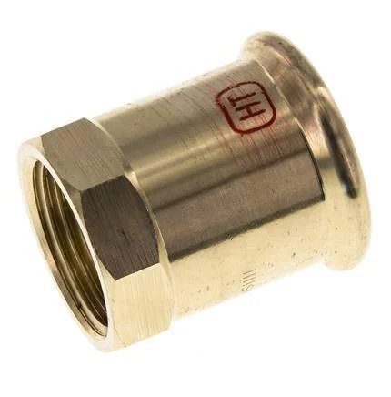 Press Fitting - 15mm Female & Rp 1/2'' - Copper alloy