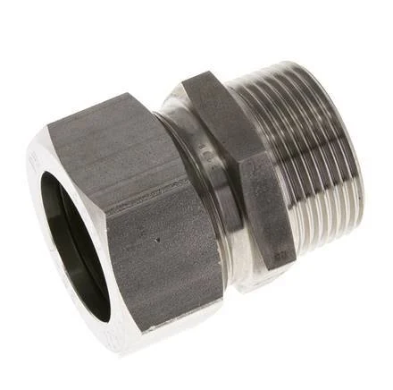 35L & R1-1/4'' Stainless Steel Straight Cutting Fitting with Male Threads 160 bar ISO 8434-1