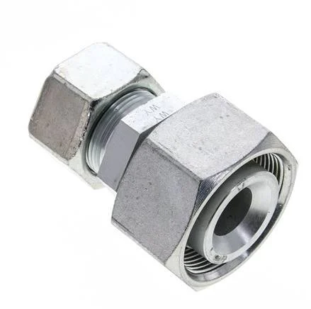25S & 38S Zink plated Steel Straight Cutting Fitting with Swivel 315 bar ISO 8434-1