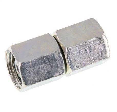 6L Zink plated Steel Straight with Swivel 315 bar NBR O-ring Sealing Cone ISO 8434-1