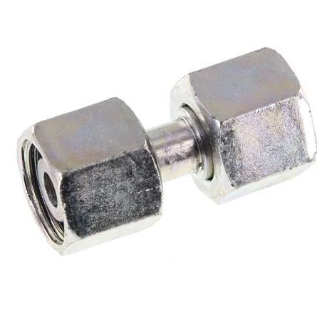 10L Zink plated Steel Straight with Swivel 315 bar NBR O-ring Sealing Cone ISO 8434-1