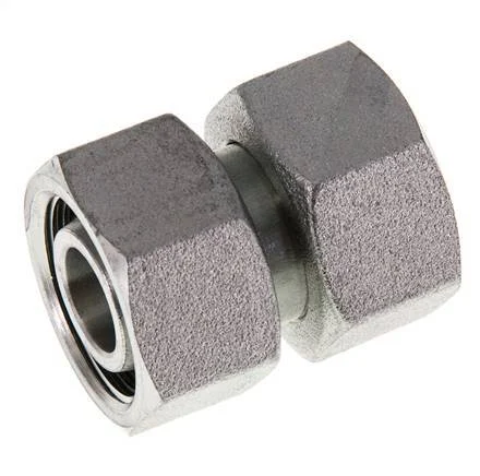 18L Zink plated Steel Straight with Swivel 315 bar NBR O-ring Sealing Cone ISO 8434-1