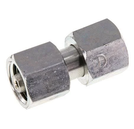 6S Zink plated Steel Straight with Swivel 630 bar NBR O-ring Sealing Cone ISO 8434-1