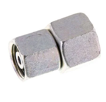 8S & 10S Zink plated Steel Straight with Swivel 630 bar NBR O-ring Sealing Cone ISO 8434-1