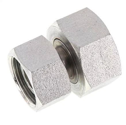 30S & 38S Zink plated Steel Straight with Swivel 315 bar NBR O-ring Sealing Cone ISO 8434-1