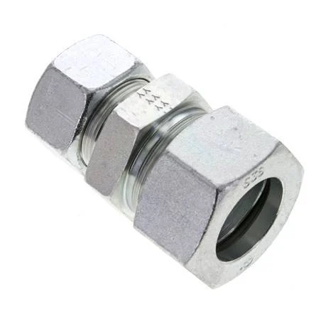 30S & 38S Zink plated Steel Straight Cutting Fitting 315 bar ISO 8434-1
