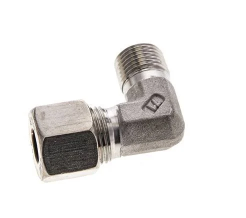 10S & M16x1.5 (con) Stainless Steel Elbow Compression Fitting with Male Threads 450 bar ISO 8434-1