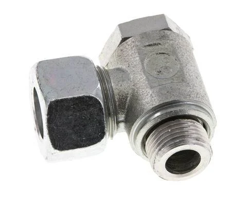 15L & M18x1.5 Zink plated Steel Swivel Joint Cutting Fitting with Male Threads 250 bar Rotatable ISO 8434-1