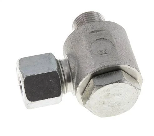 10S & G3/8'' Zink plated Steel Swivel Joint Cutting Fitting with Male Threads 400 bar Rotatable ISO 8434-1